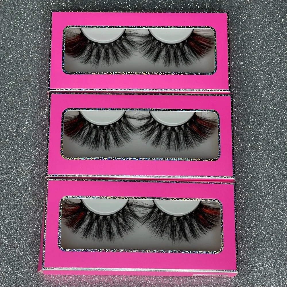Red Color Lashes - Picture 1 of 1